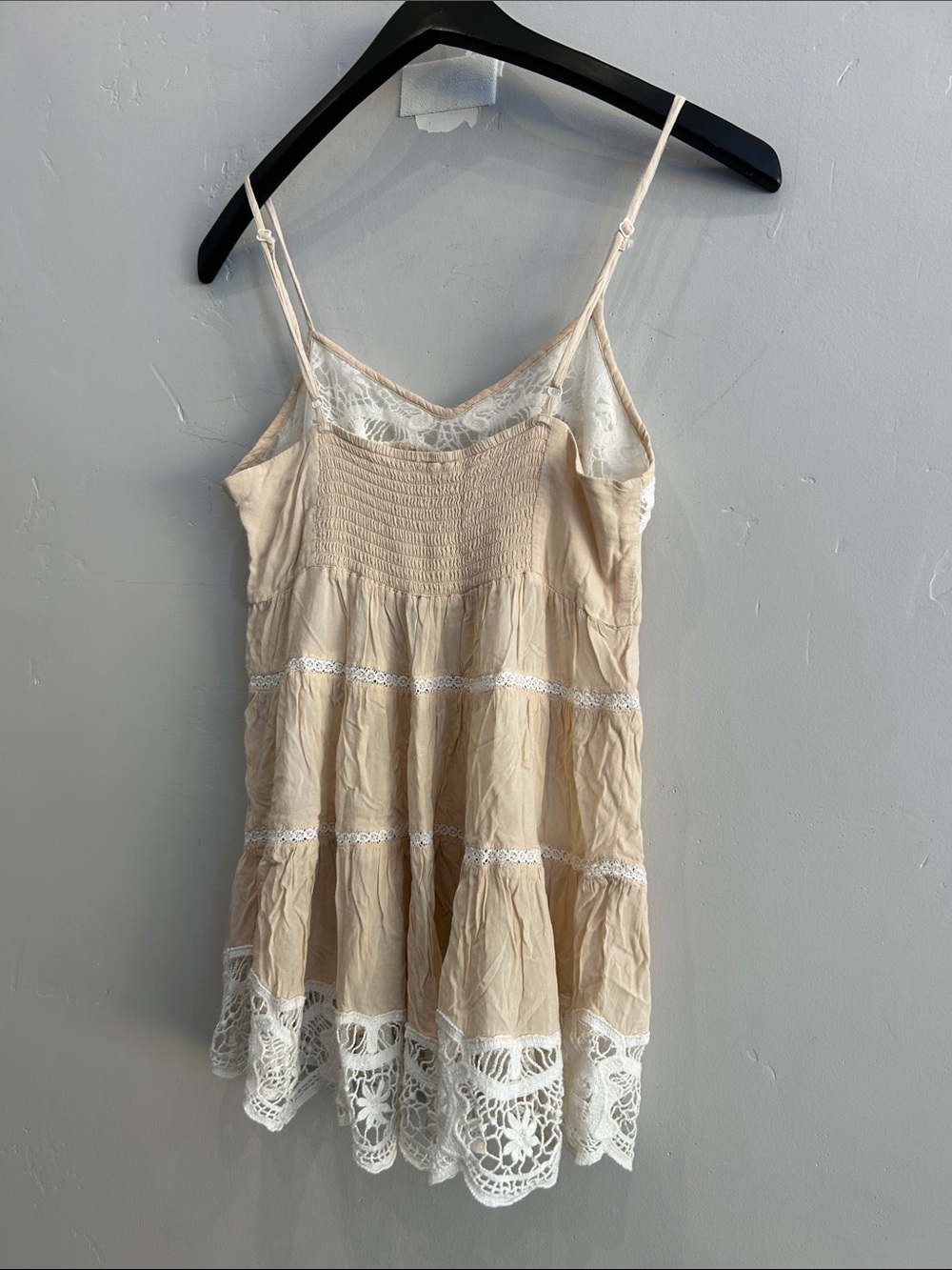 Free People Lace Cream Babydoll Top - Picture 7 of 7